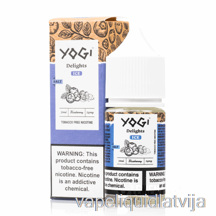 Melleņu Ledus Sāļi - Yogi Delights - 30ml 24mg Vape šķidrums